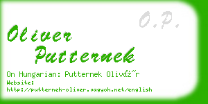 oliver putternek business card